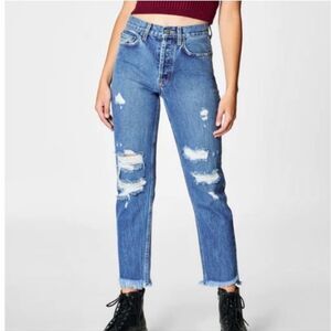 Carmar Chara Emelia Jean Cropped 100% Cotton, Relaxed Fit Straight Leg, SIZE 25